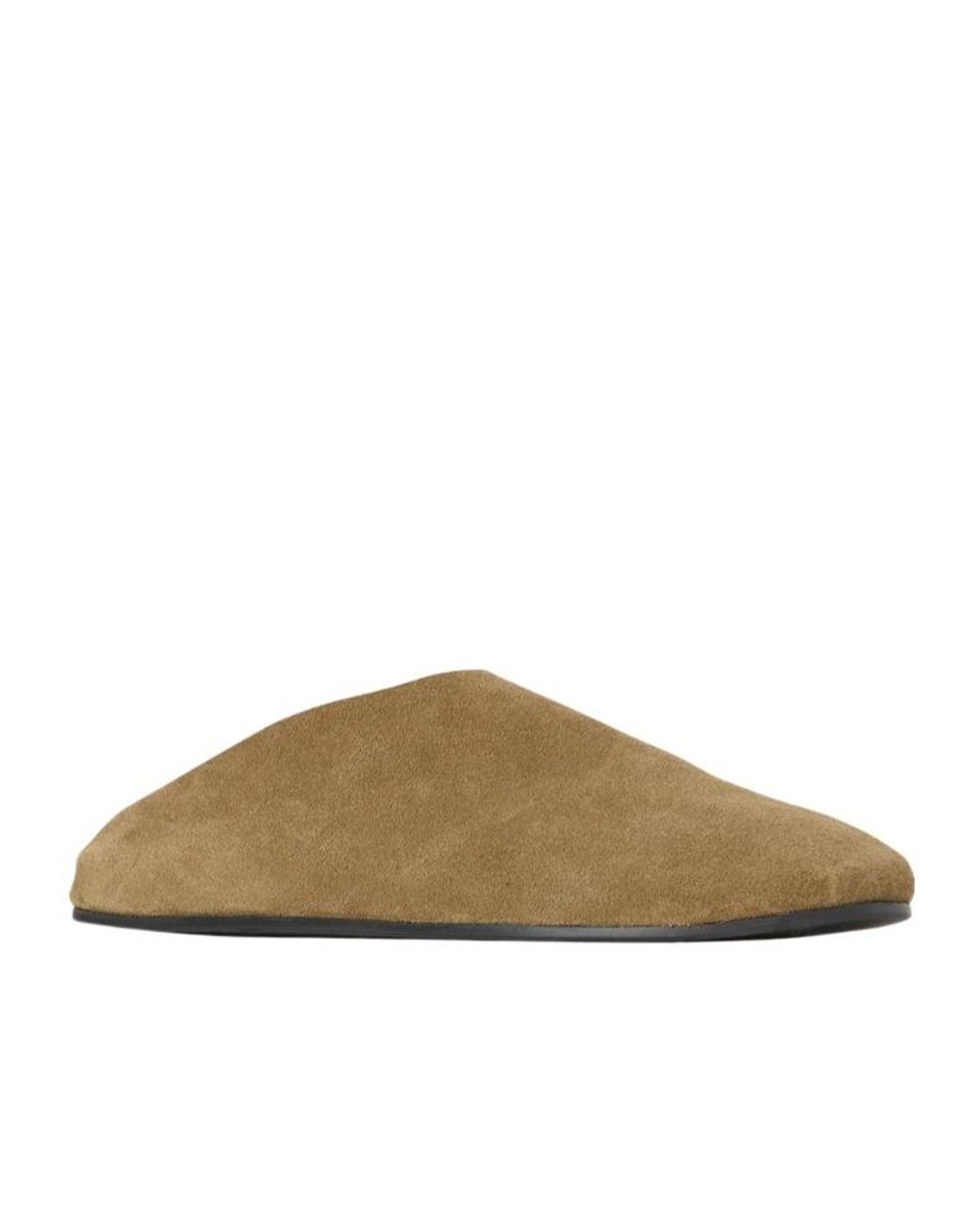 The Row Brown Hudson Slides for men