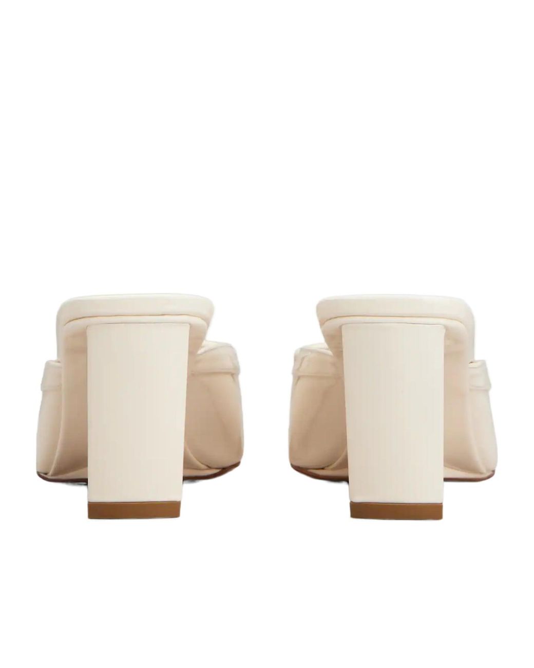 Roger Vivier Natural Belle Vivier Wedge Mules