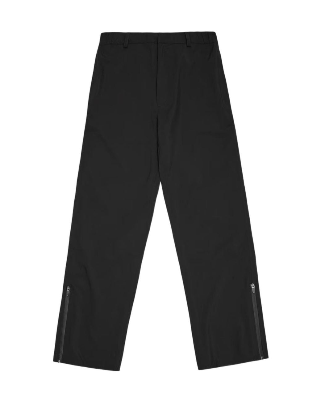 Rains Black Belt Loop Casual Pants for men