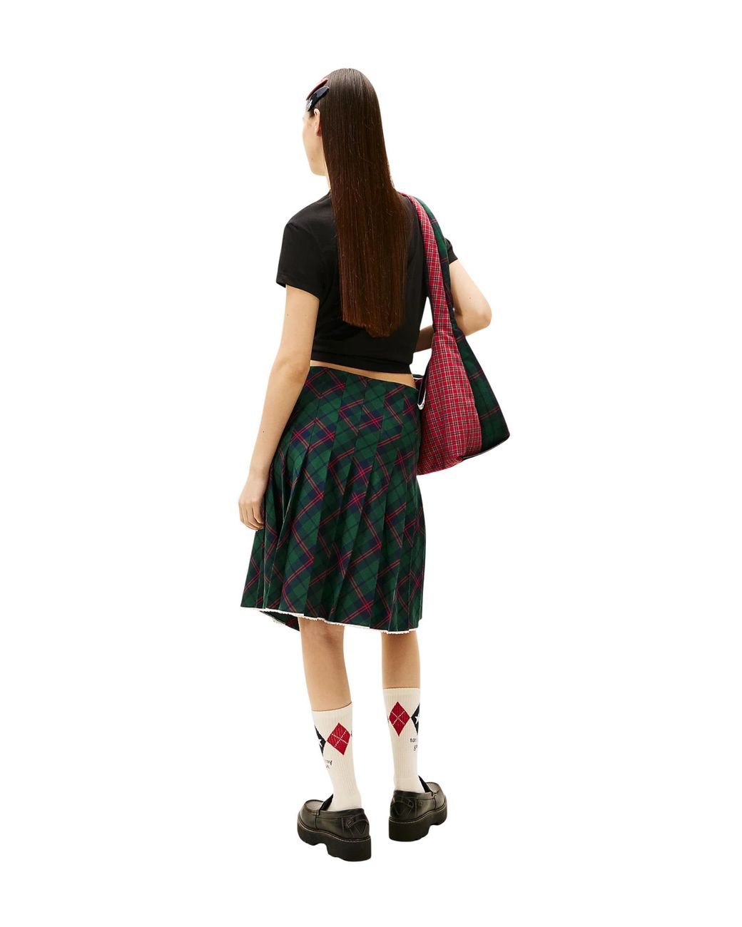 Tommy Hilfiger Green Pleated Skirt
