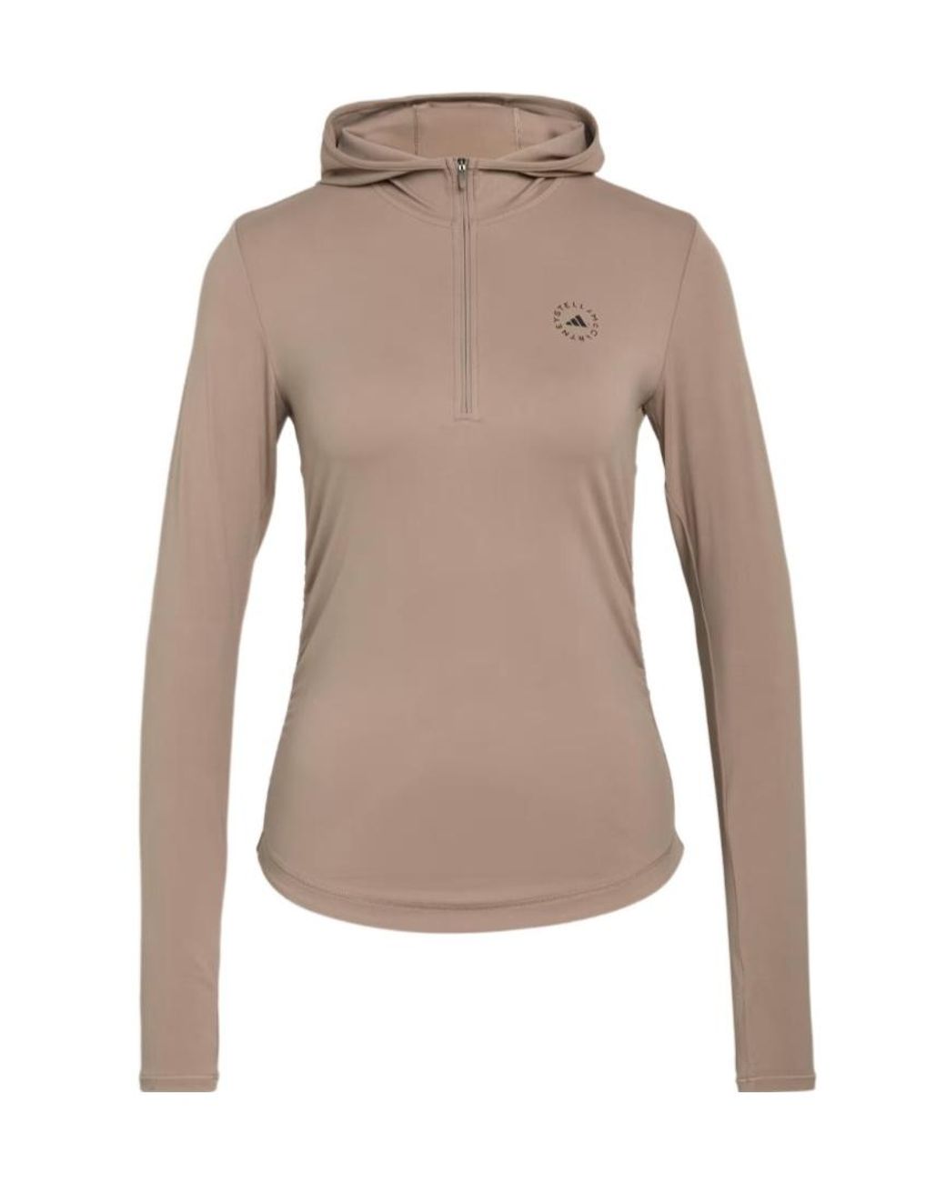 Adidas By Stella McCartney Brown Studio Ruched Long Sleeve Top