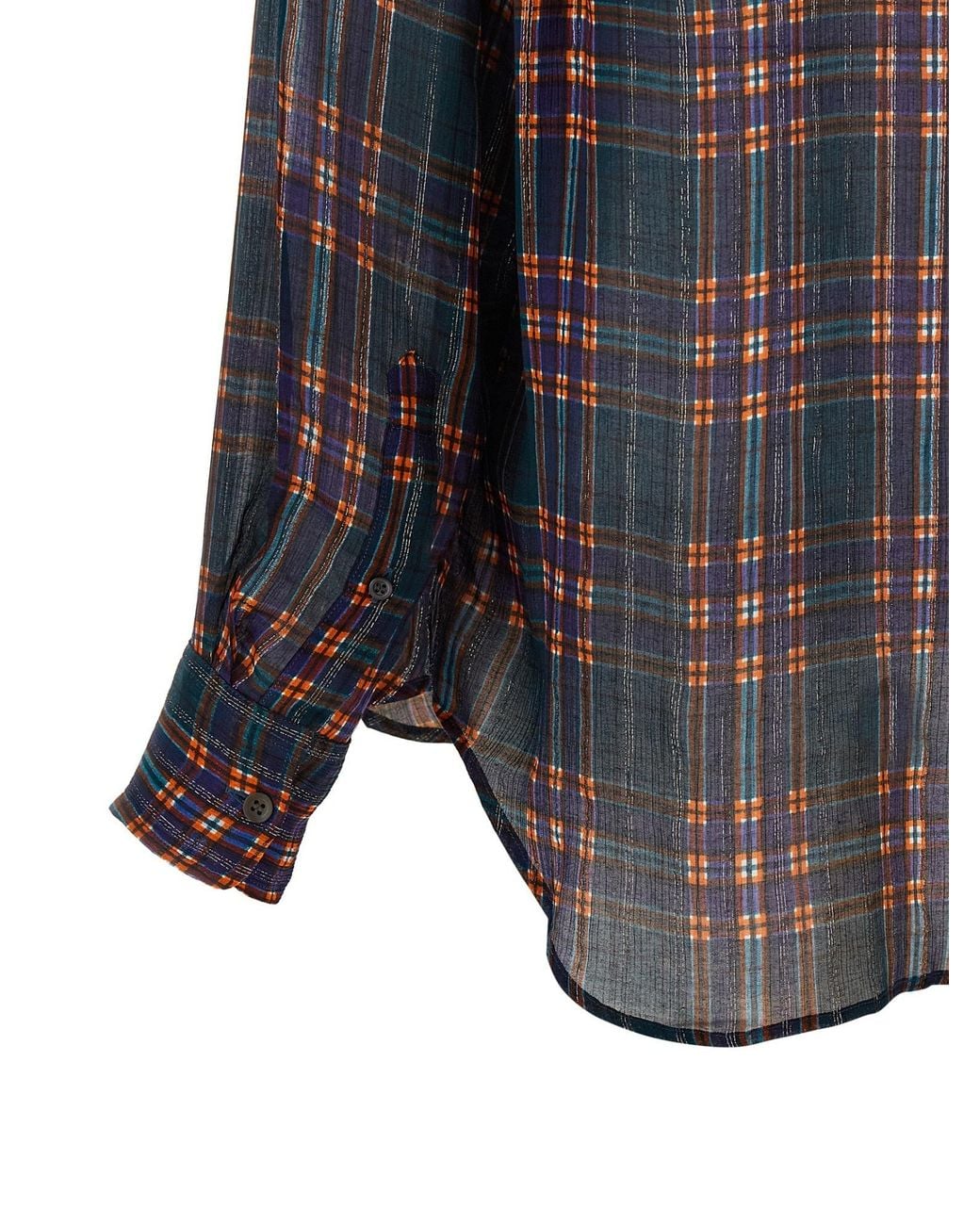 Dries Van Noten Blue Cheers Checked Shirt