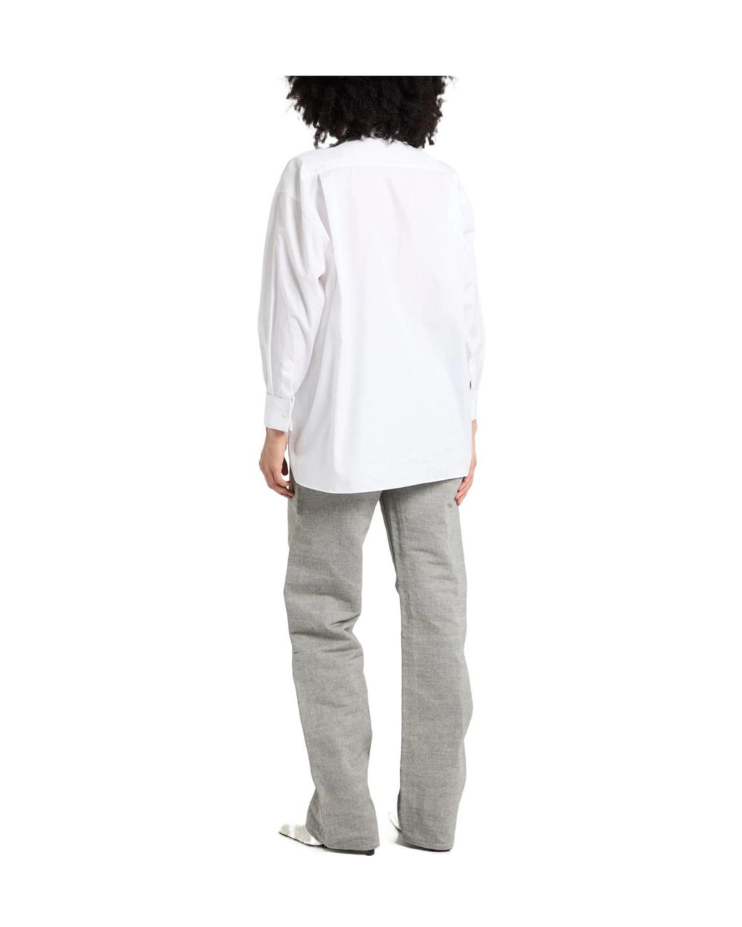 Maison Margiela Gray Solid Color Casual Trousers