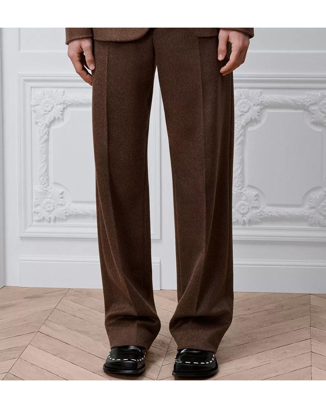 Dior Brown Pleated Pants for men