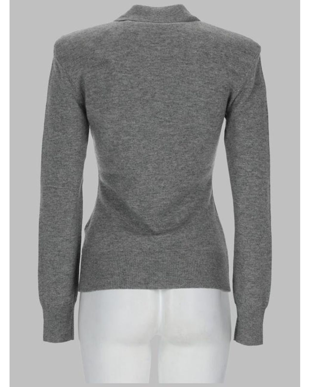 ROTATE BIRGER CHRISTENSEN Gray Long-Sleeved Sweater