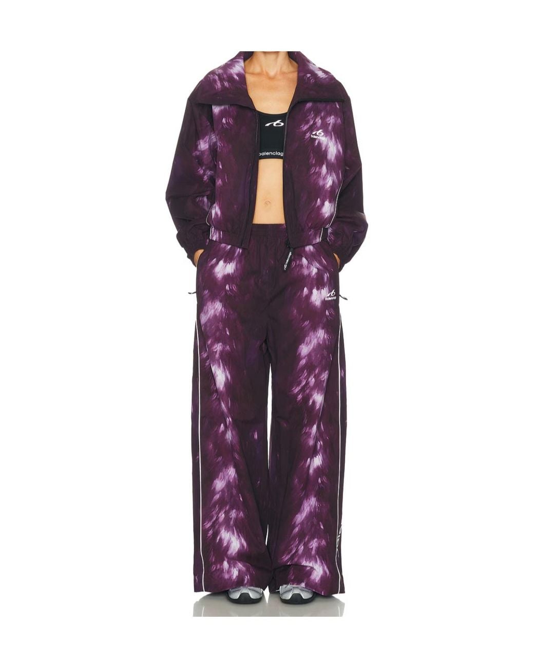 Balenciaga Purple Sports Ski Casual Jacket