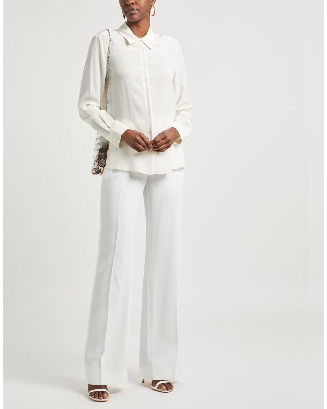 Weekend by Maxmara White Solid Colour Shirts
