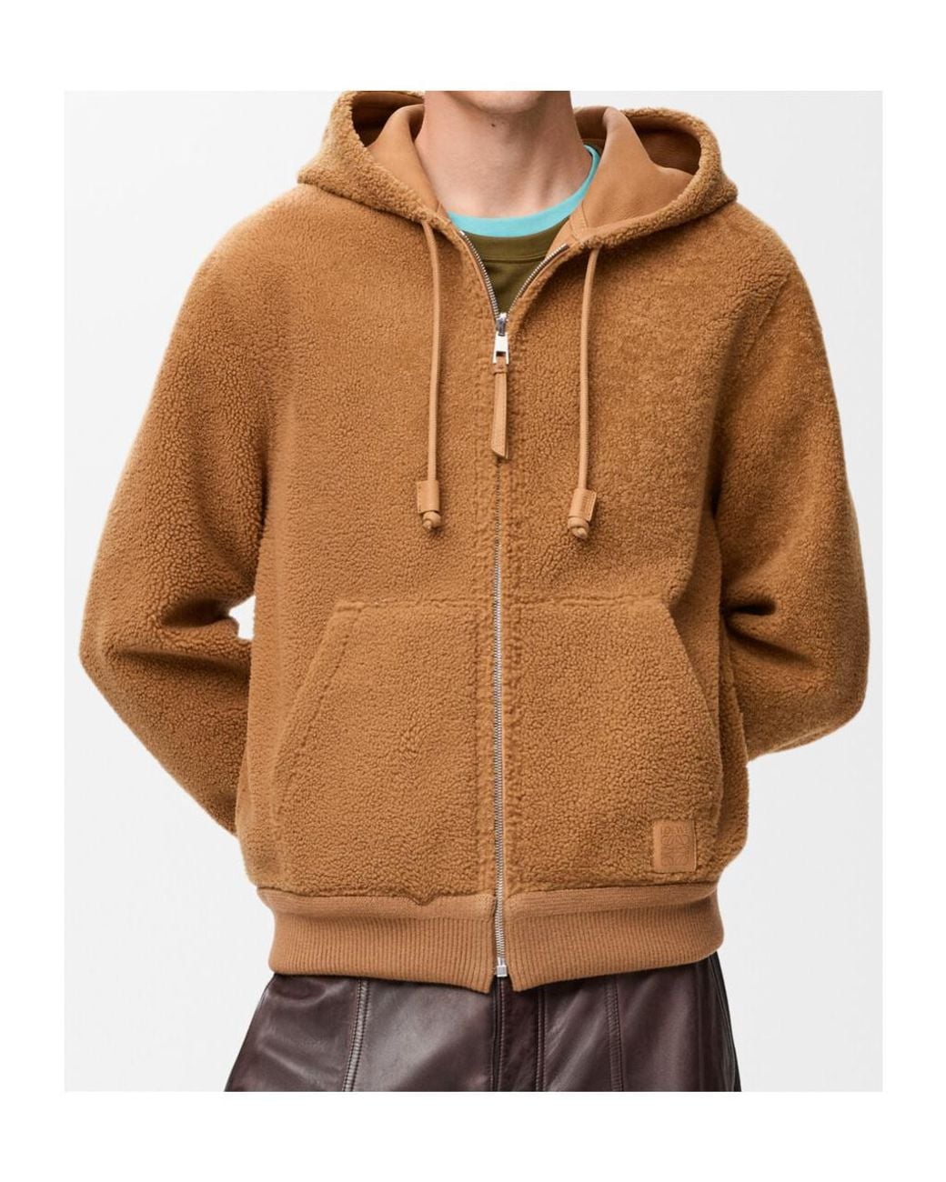 Loewe Natural Hooded Reversible Leather Jacket for men
