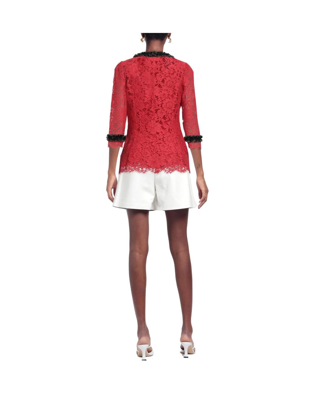 Dolce & Gabbana Multi-Colored Lace Coat