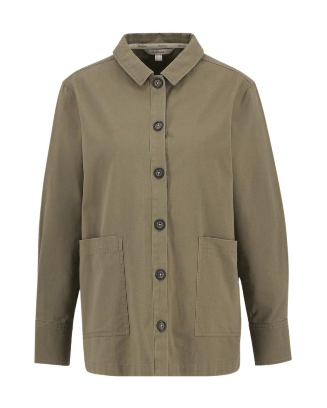 Barbour Green Lapel Long Sleeve Casual Jacket