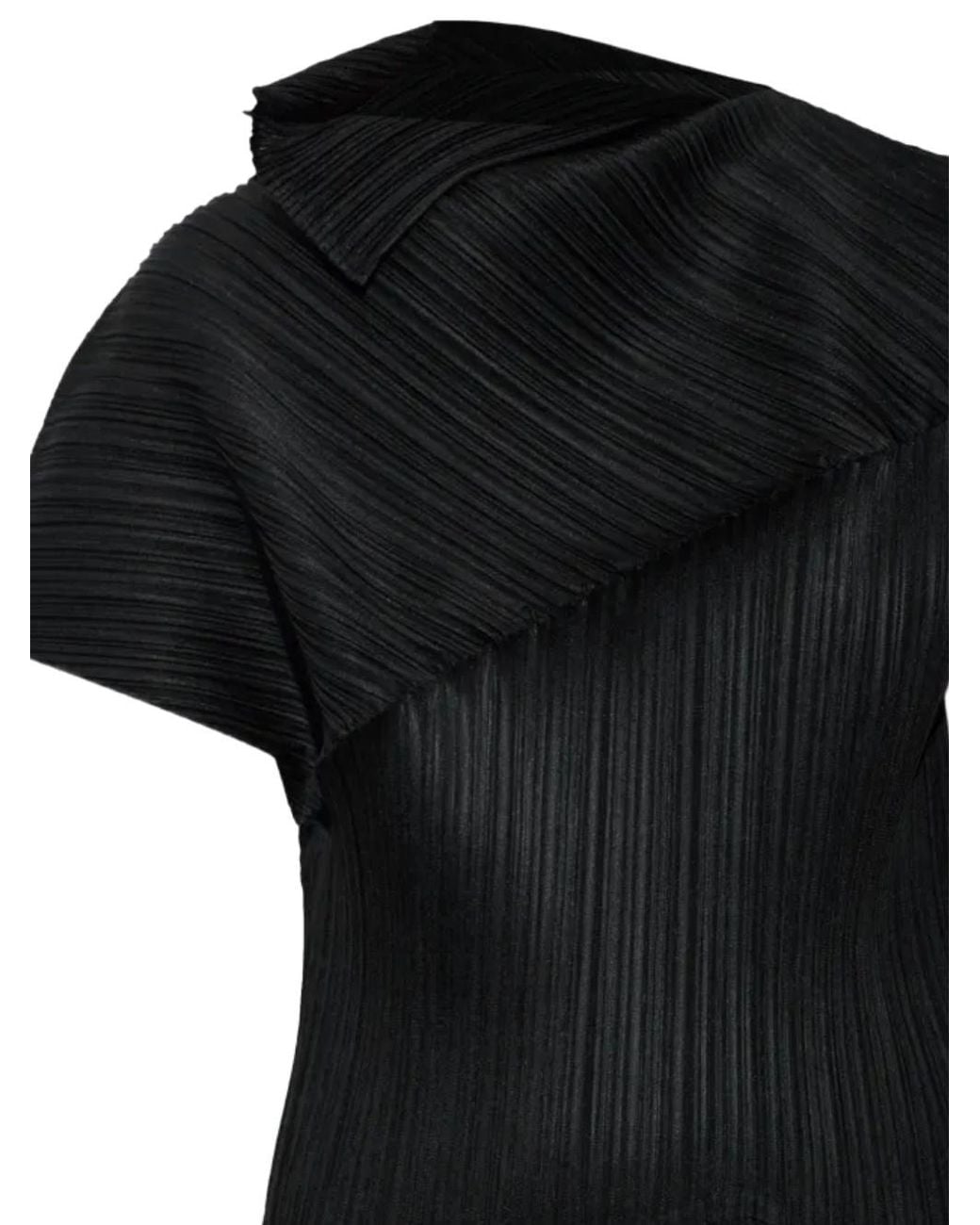 Pleats Please Issey Miyake Black Leap Top