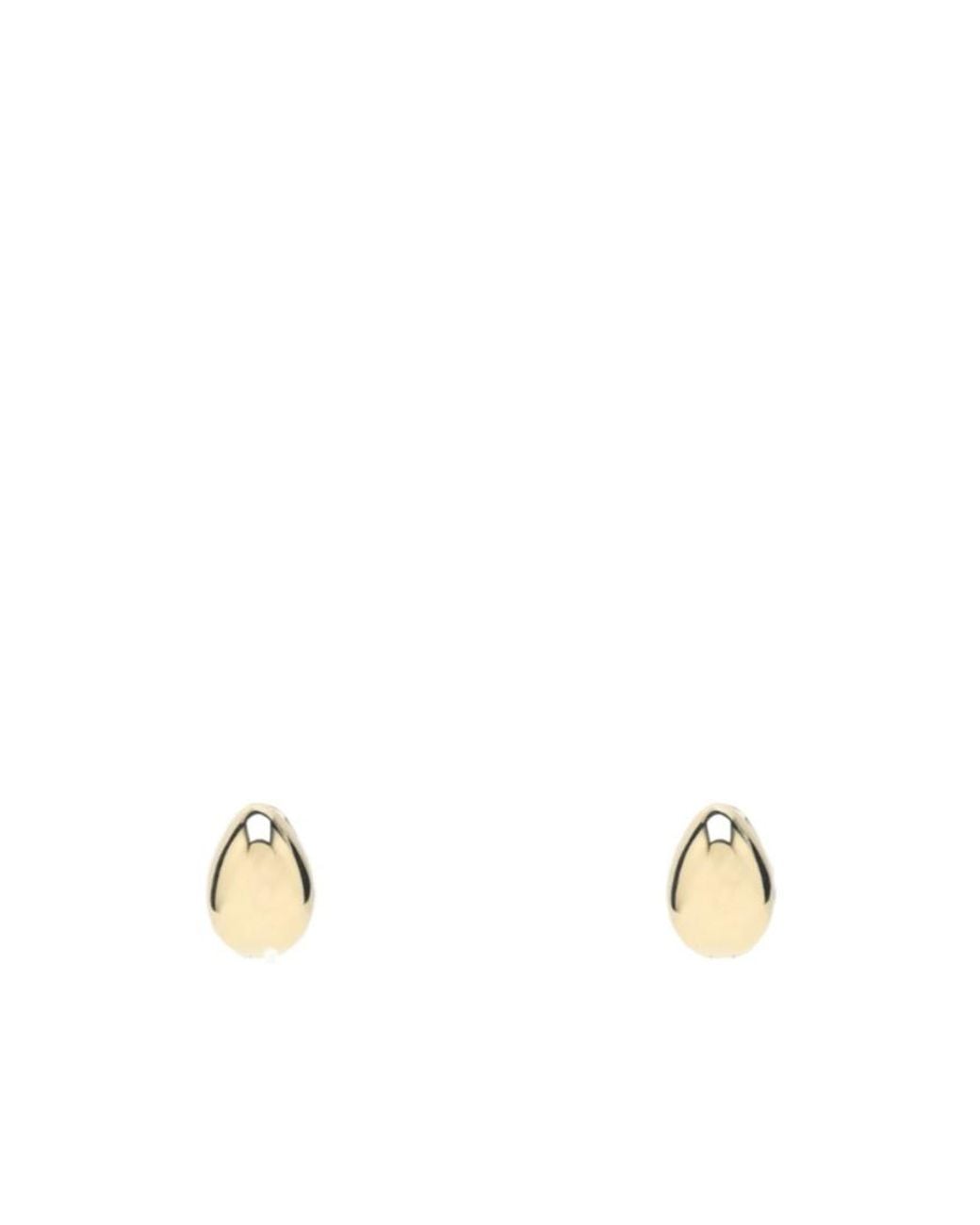 Coperni Metallic C-Logo Earrings