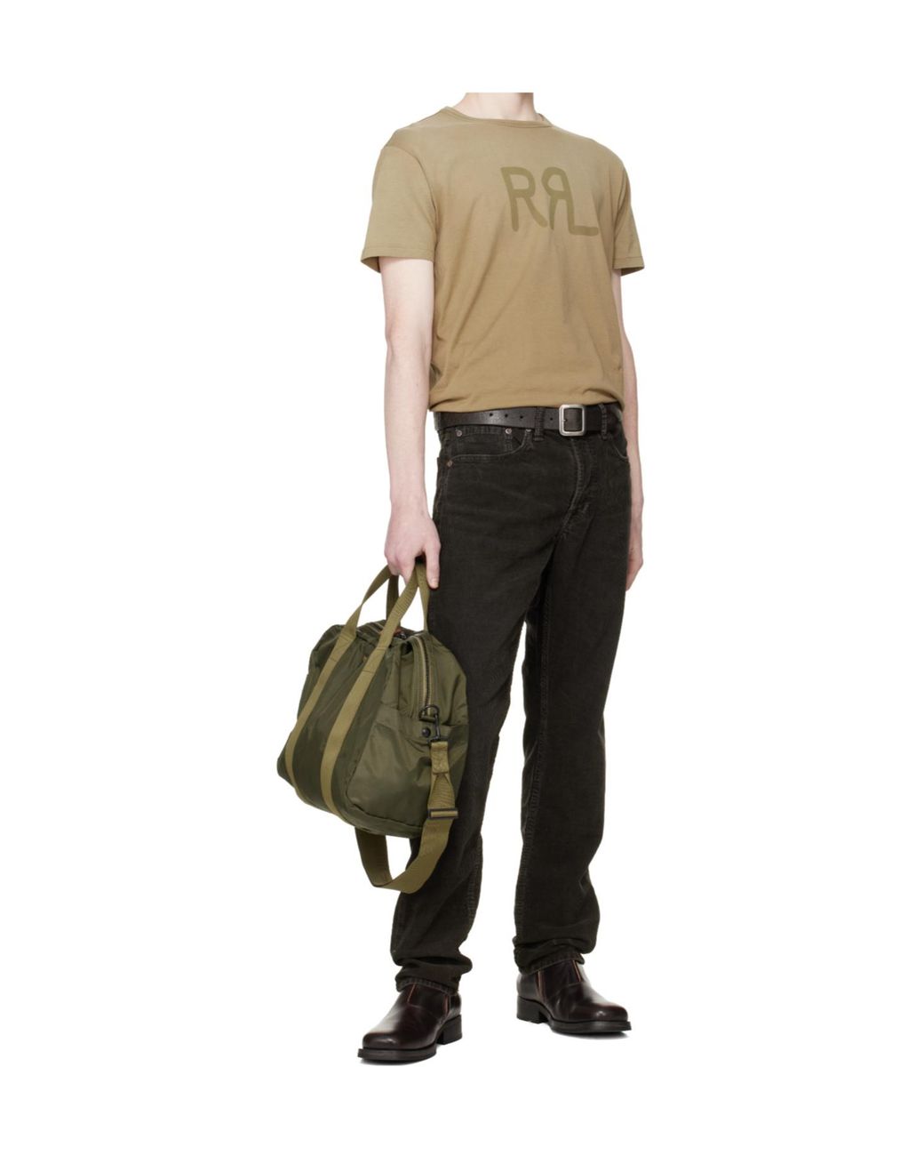 RRL Multicolor Ranch Logo Crew Neck T-Shirt for men