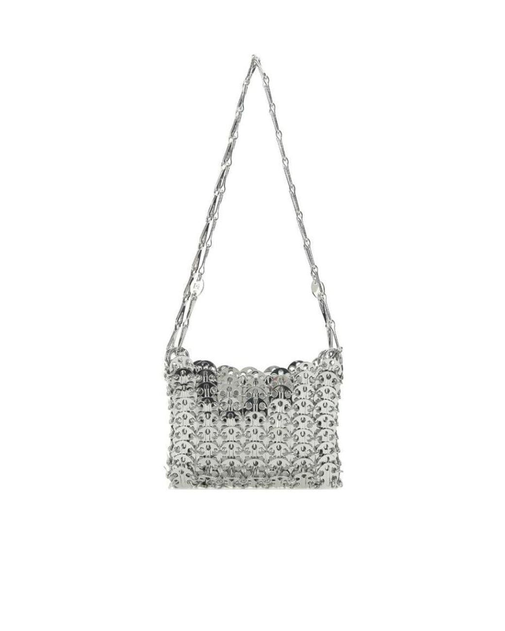 Rabanne White Rabanne Iconic 1969 Nano Shoulder Bag