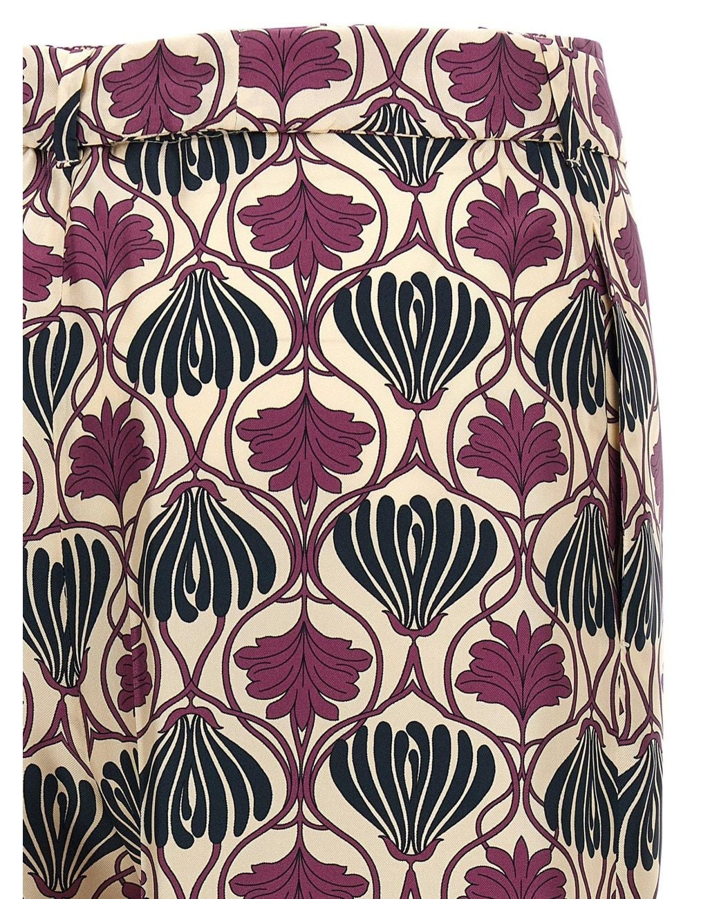 Max Mara Multicolor 'S Timec All-Over Printed Drawstring Pants