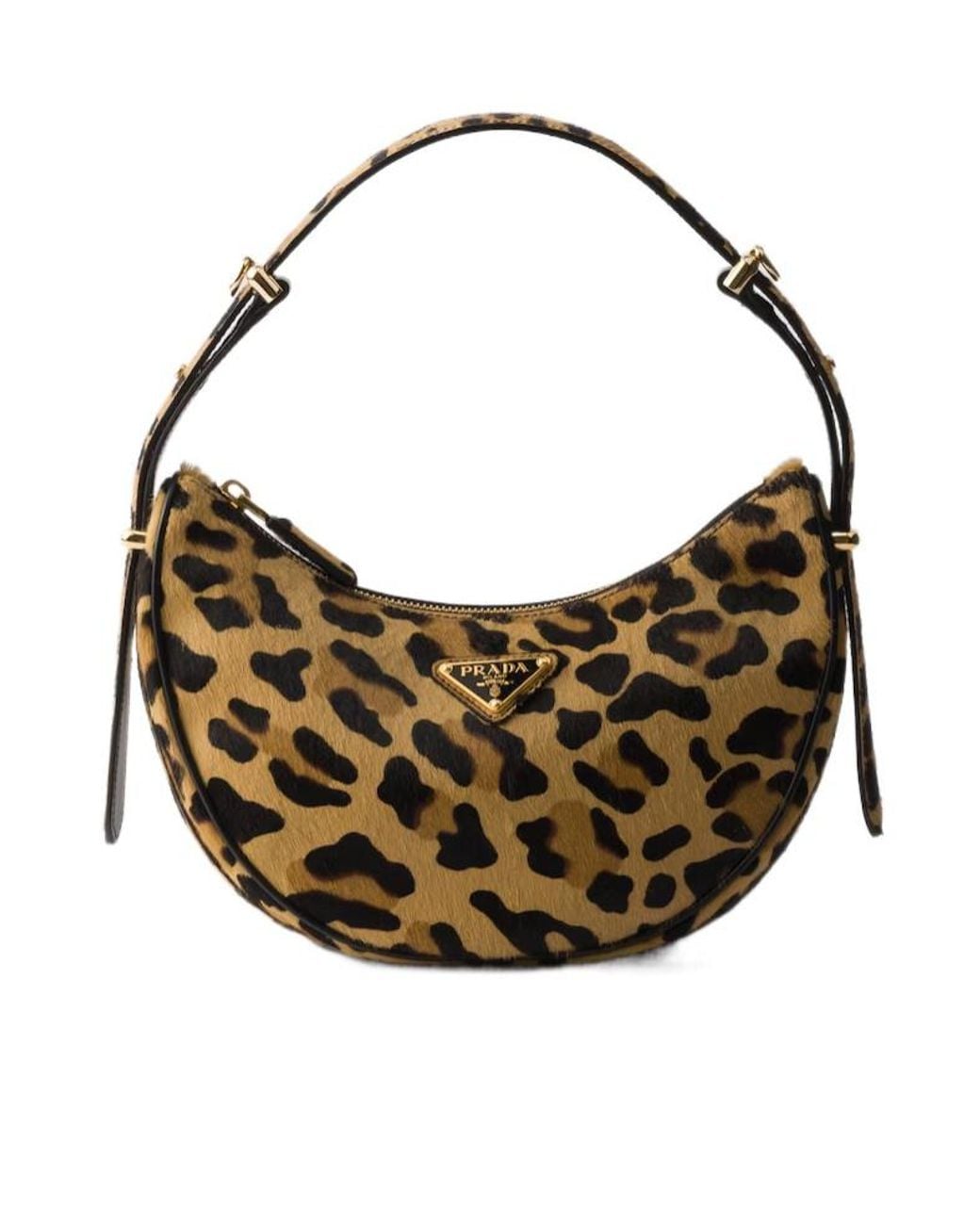 Prada Metallic Arqué Printed Leather Mini Shoulder Bag