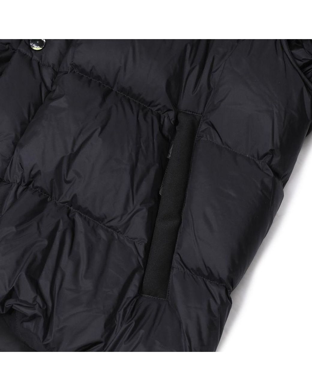 Burberry Black Logo Patch Hooded Coat for men
