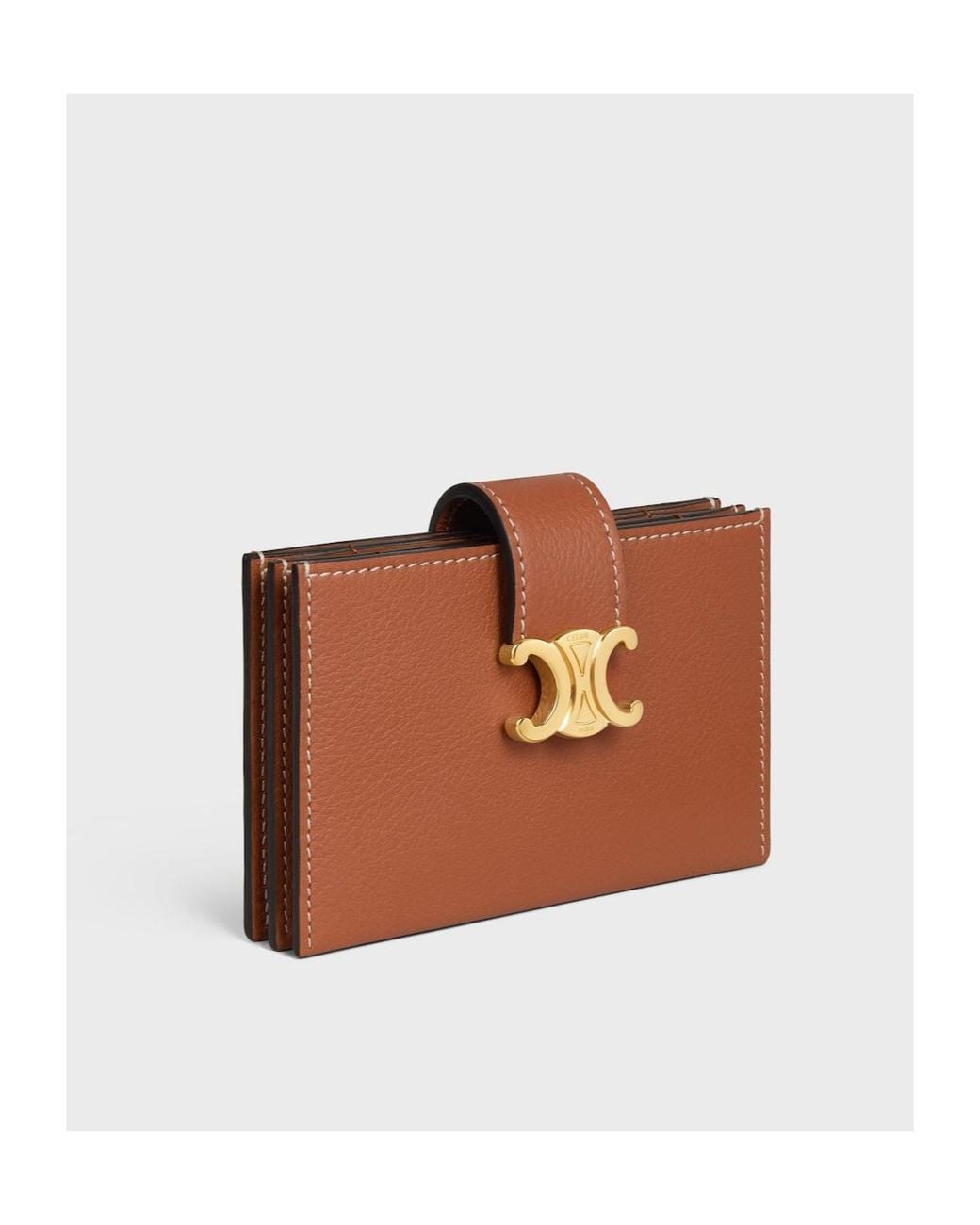 Céline Brown Accordeon Card Holder Nino