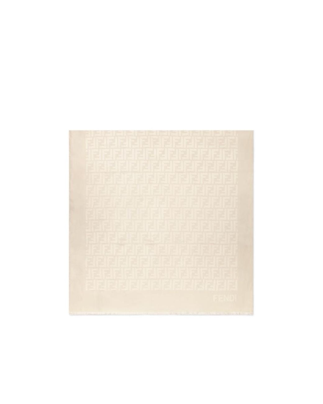 Fendi Natural Camellia Silk Stole