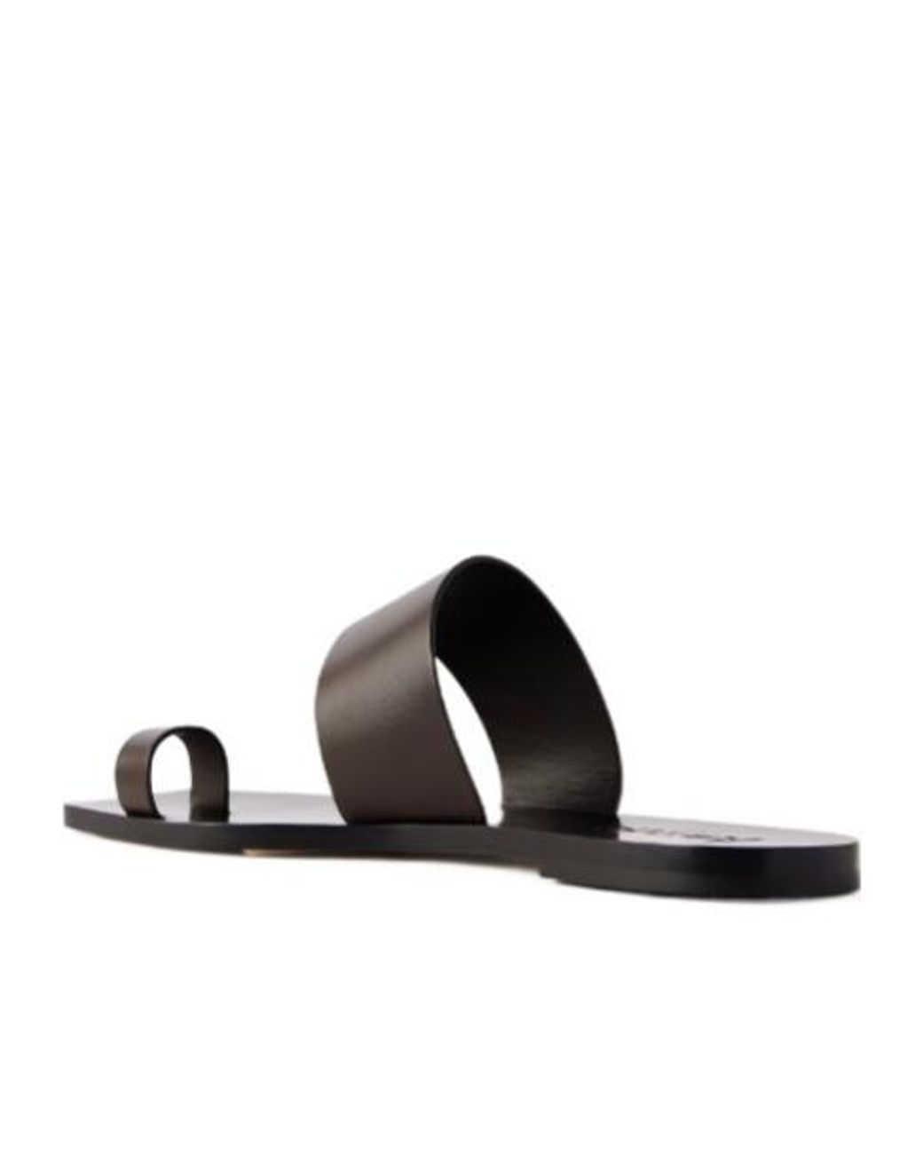 Aeyde White Leather Flat Sandals