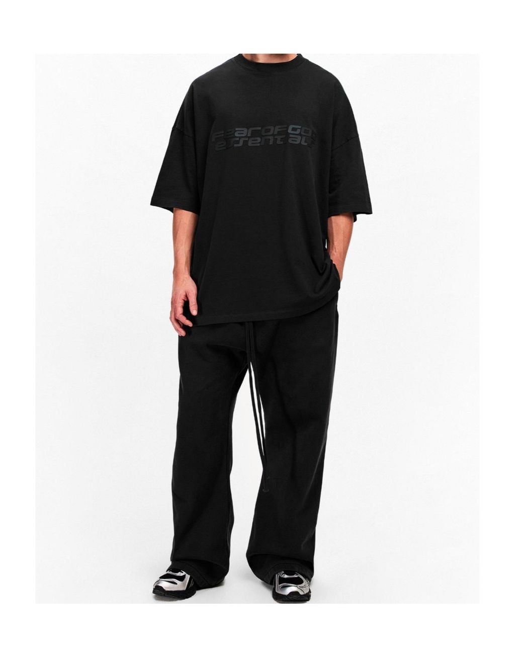 Fear Of God Black Logo T-Shirt for men