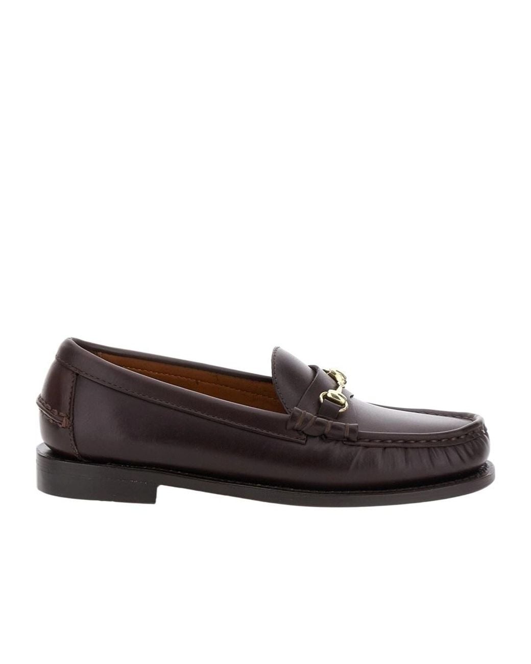 Sebago Brown Horsebit Slip-On Loafers