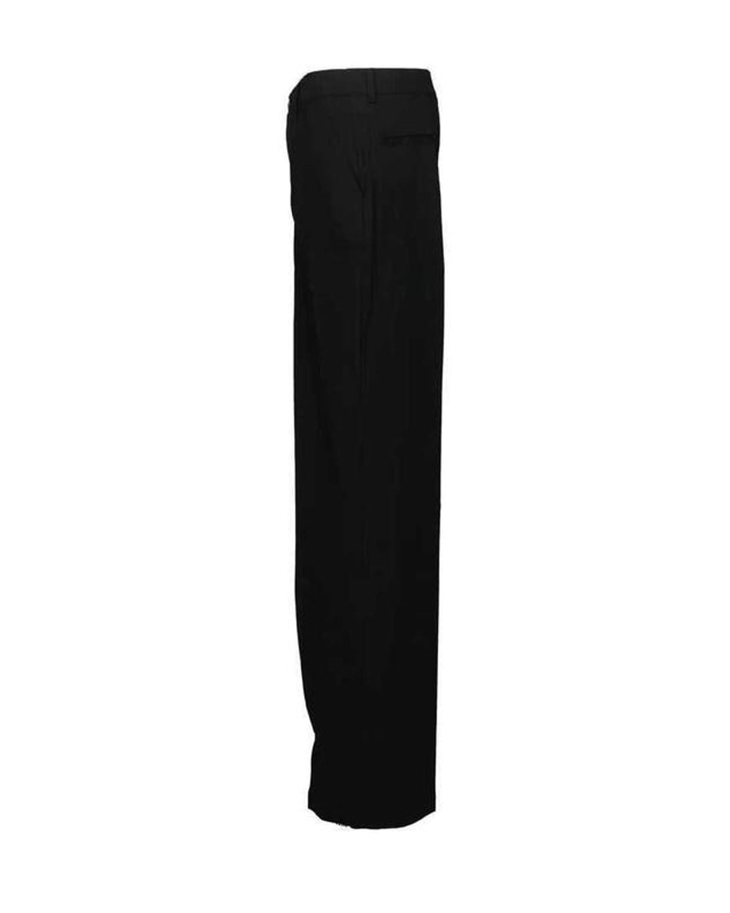 Rick Owens Black Pressed-Crease Trousers for men