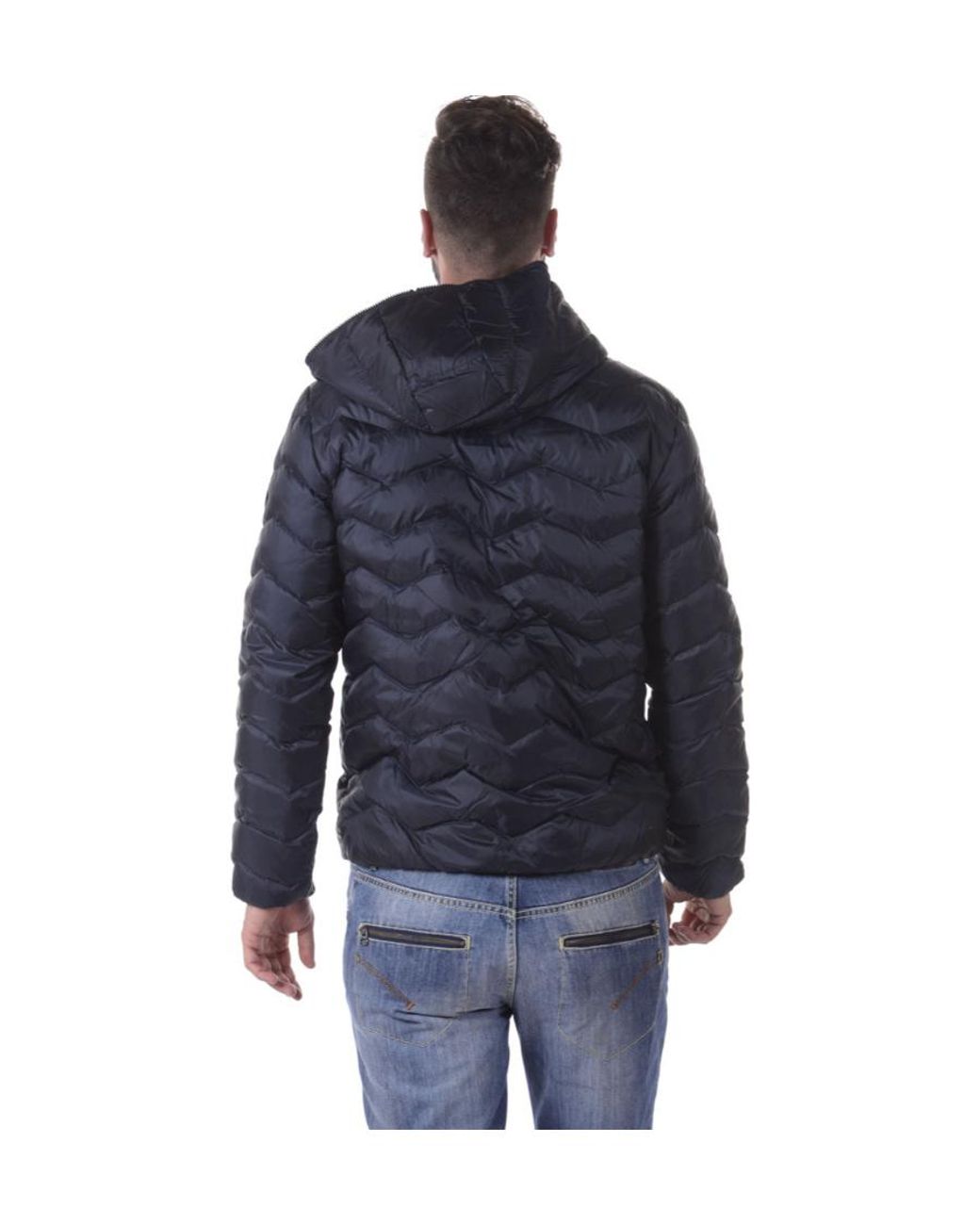 EA7 Blue Logo Down Jacket for men