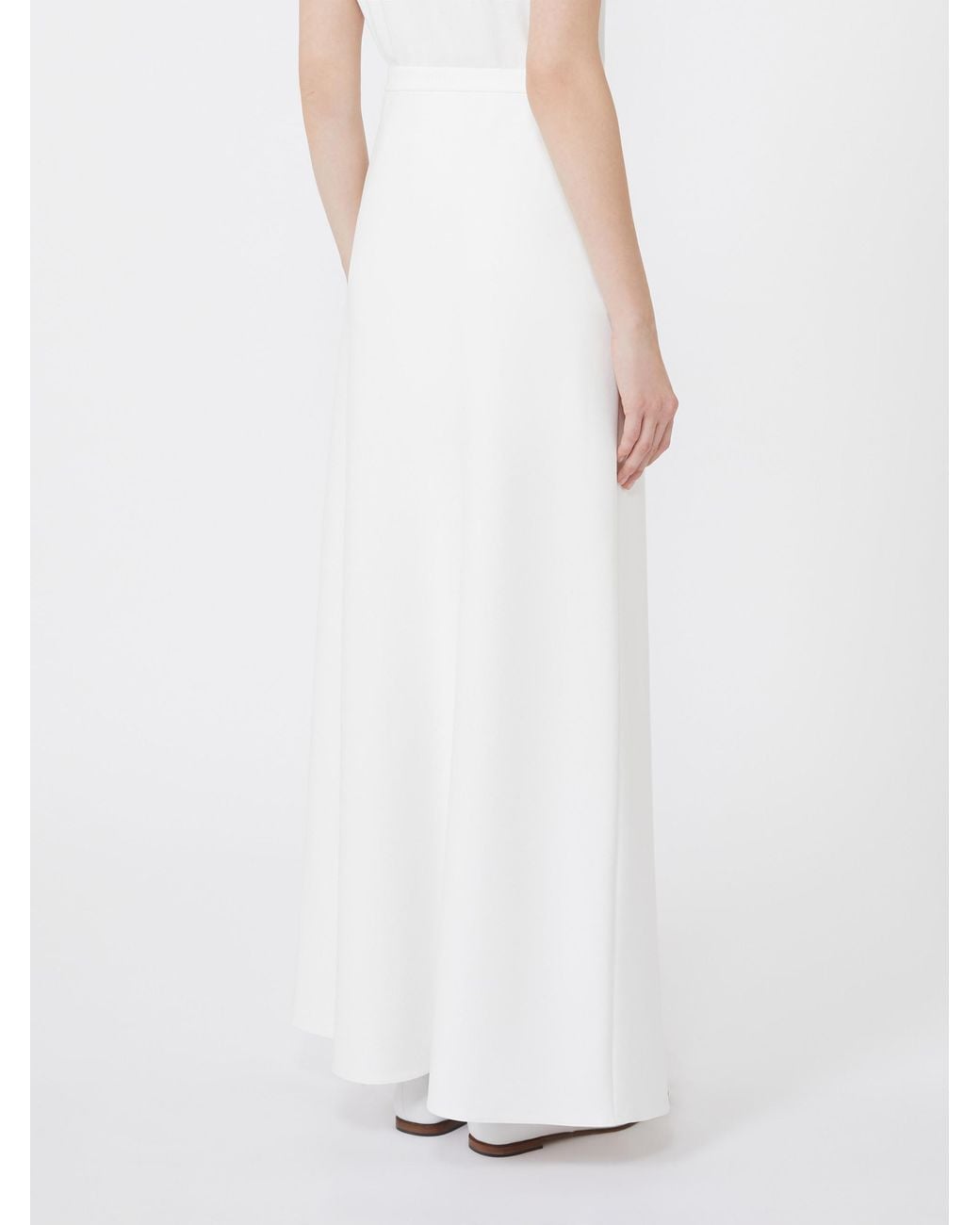 Max Mara White Vernice A-Line Skirt