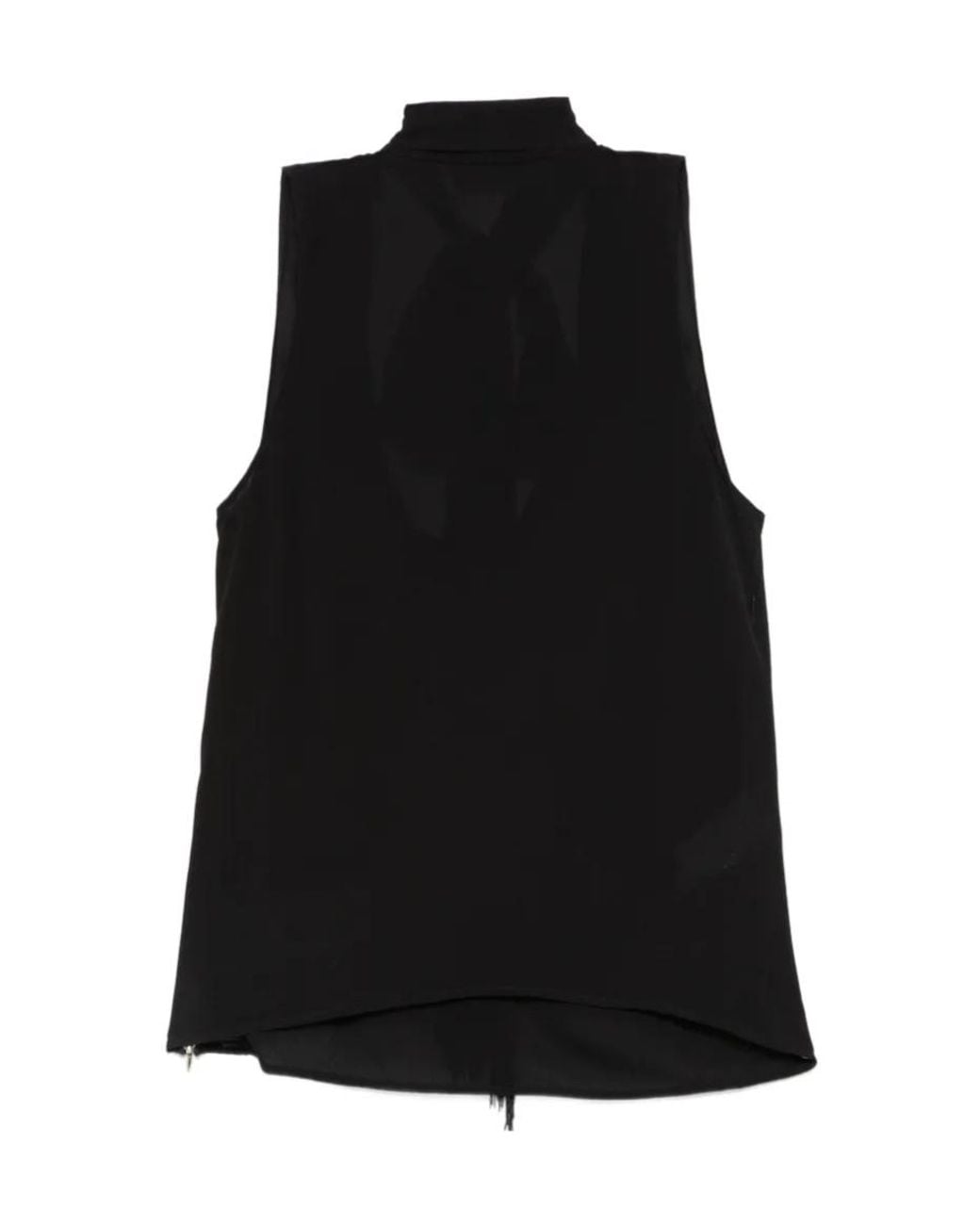 Liu Jo Black Scarf Neckline Top