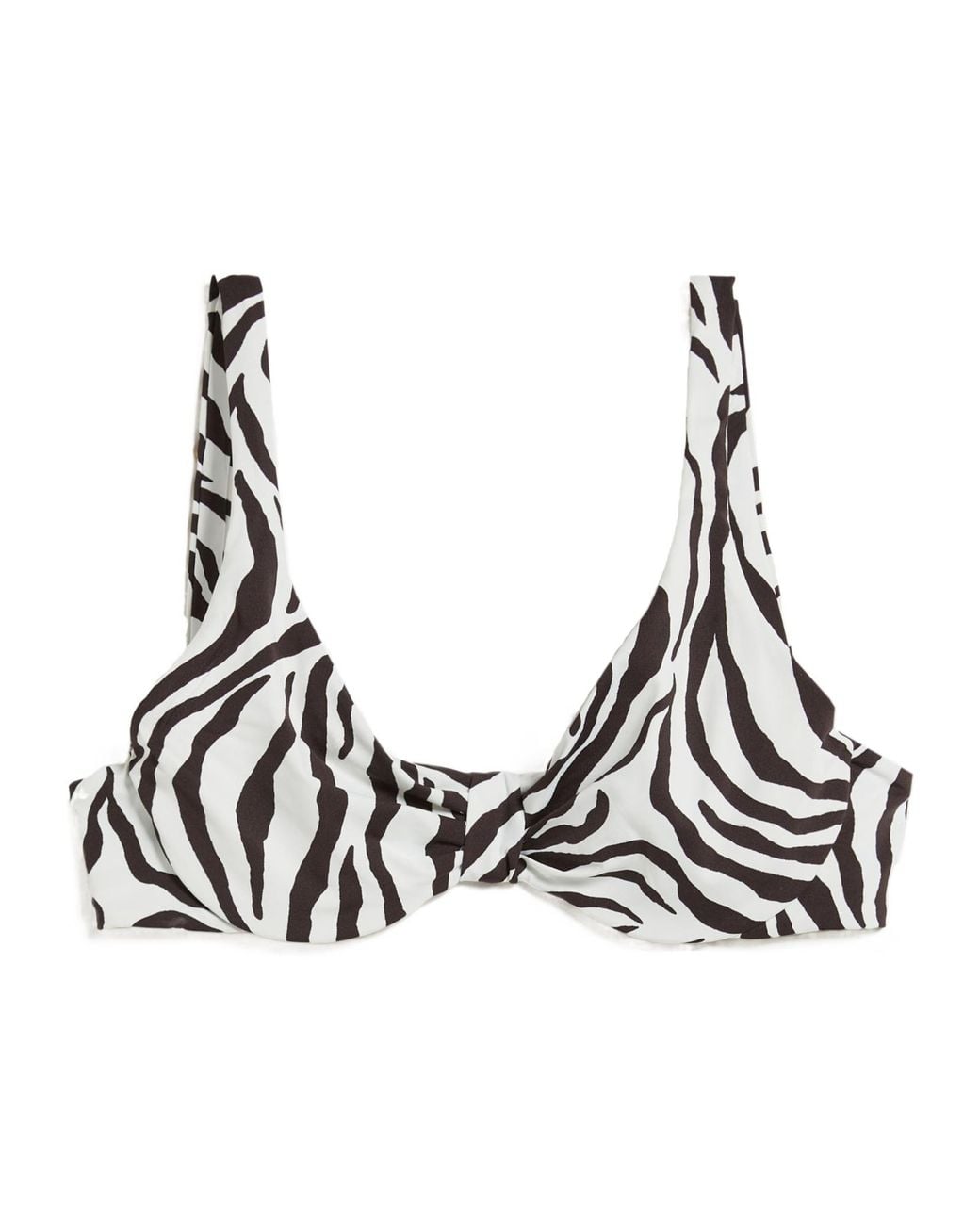 Max Mara Multicolor Pattern Nylon Swimming Bra