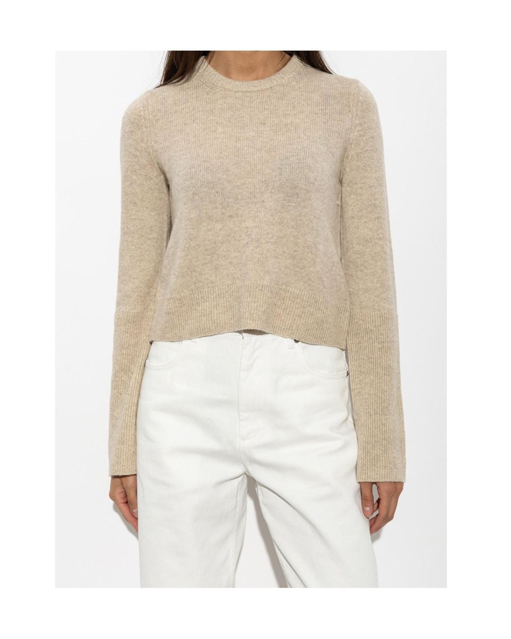 By Malene Birger Natural Hannah Ribbed Knitted Sweater