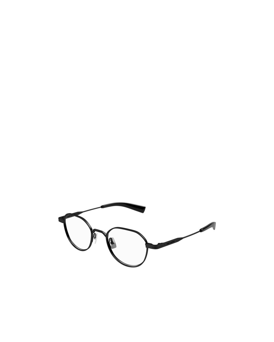 Saint Laurent White Eyewear Oval Frame Glasses for men