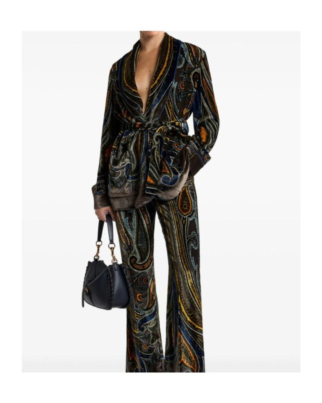 Etro Black Long-Sleeve Blazer