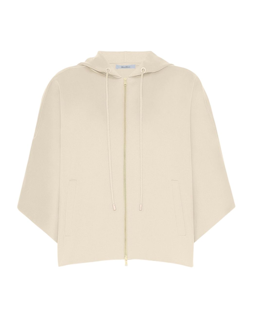 Max Mara Natural Technical Jersey Cropped Hoodie