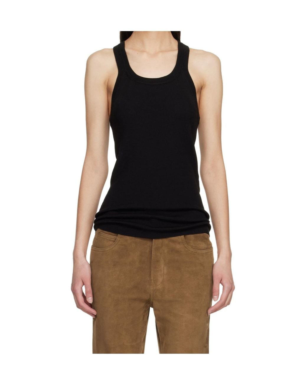 Tom Ford Black Wool Crew Neck Vest