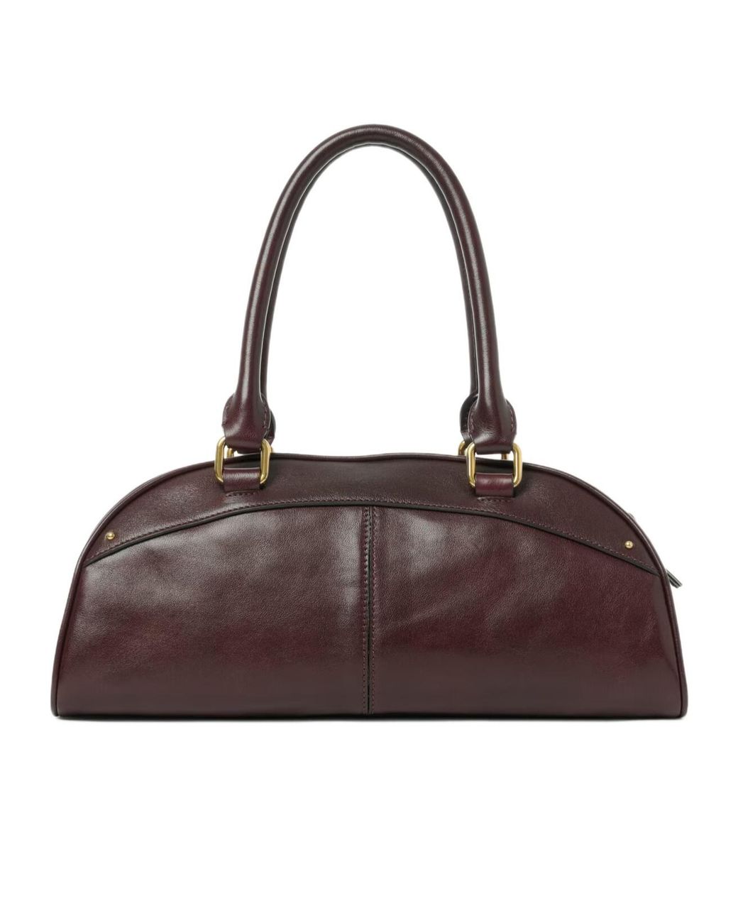 Chloé Brown Chloé Bowling Zipped Top Handle Bag