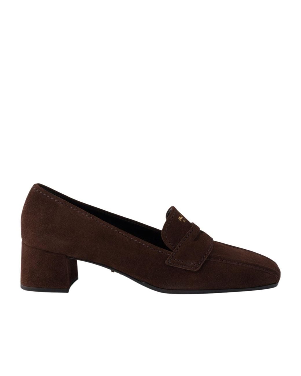 Prada Brown Suede Loafers