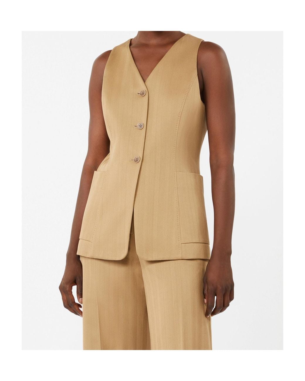 Max Mara Natural Mxmfalla Cotton Vest