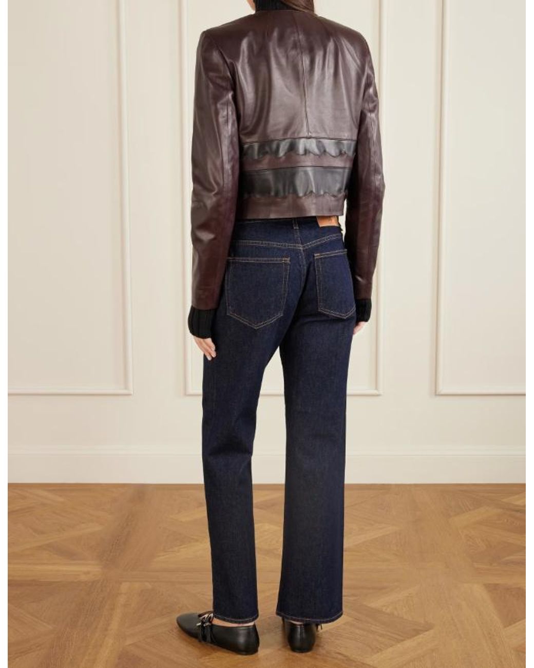 Ulla Johnson Brown Patchwork Leather Jacket