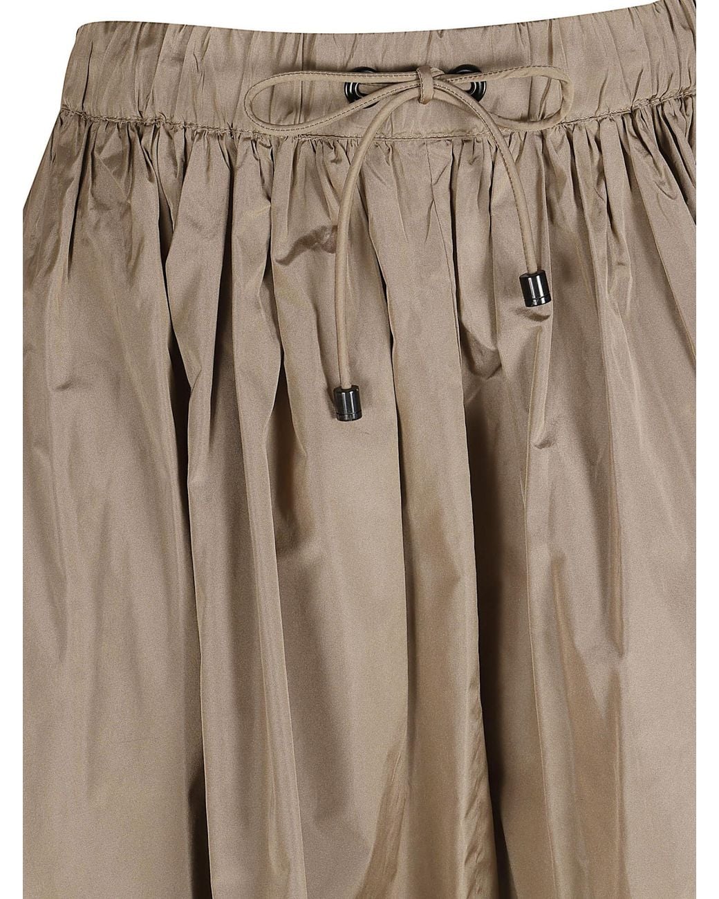 Max Mara Natural Lonza Drawstring Skirt