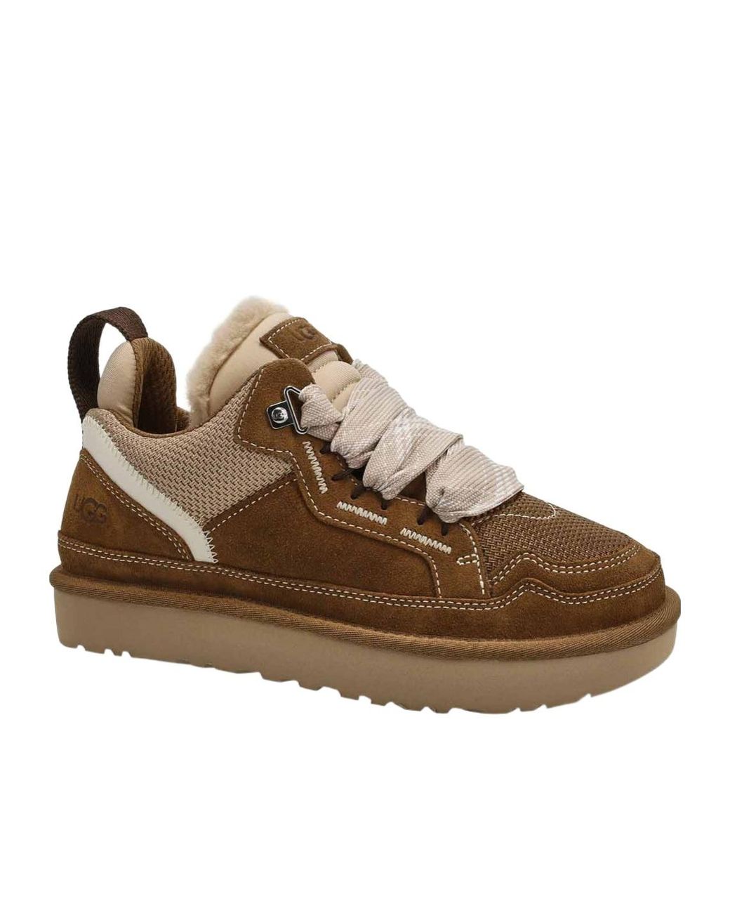 Ugg Brown Lowmel Lace-Up Sneakers
