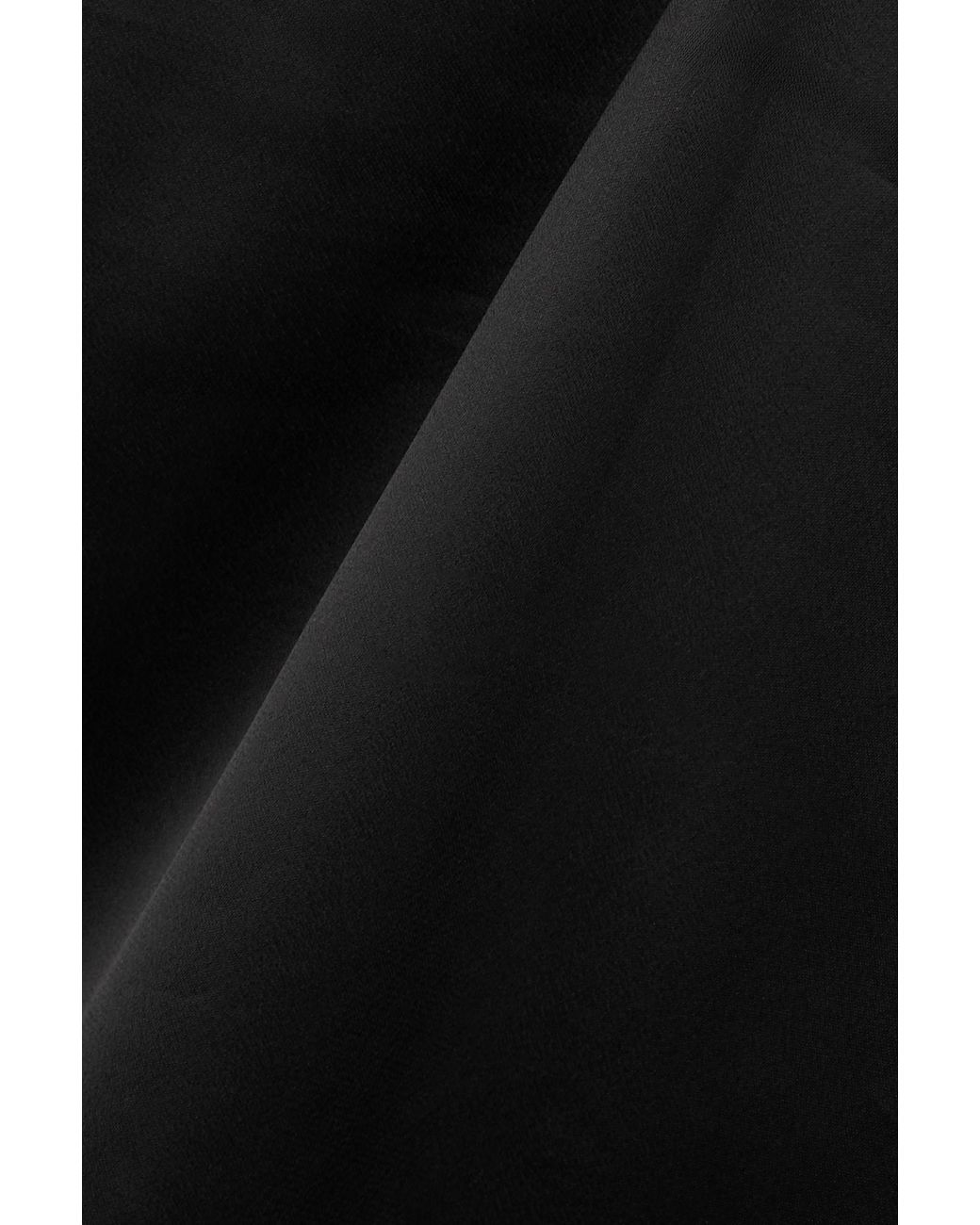 Saint Laurent Black Mid-Rise Pencil Skirt