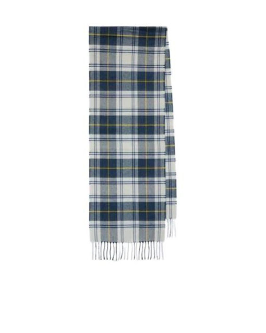 Dunhill Blue Tartan Cashmere Scarf for men