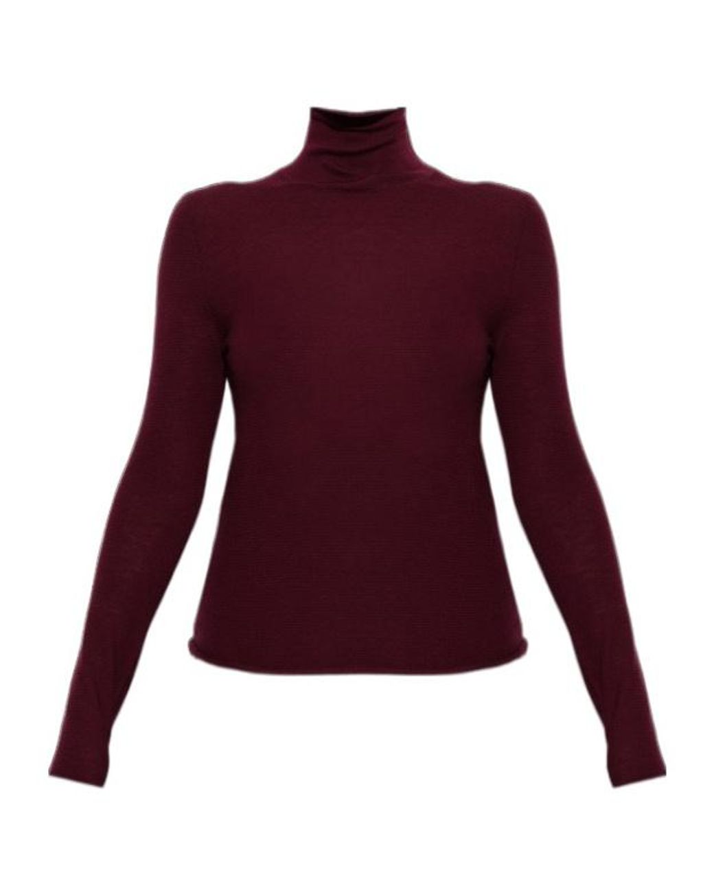 Lisa Yang Purple Lory Turtleneck Knitted Top