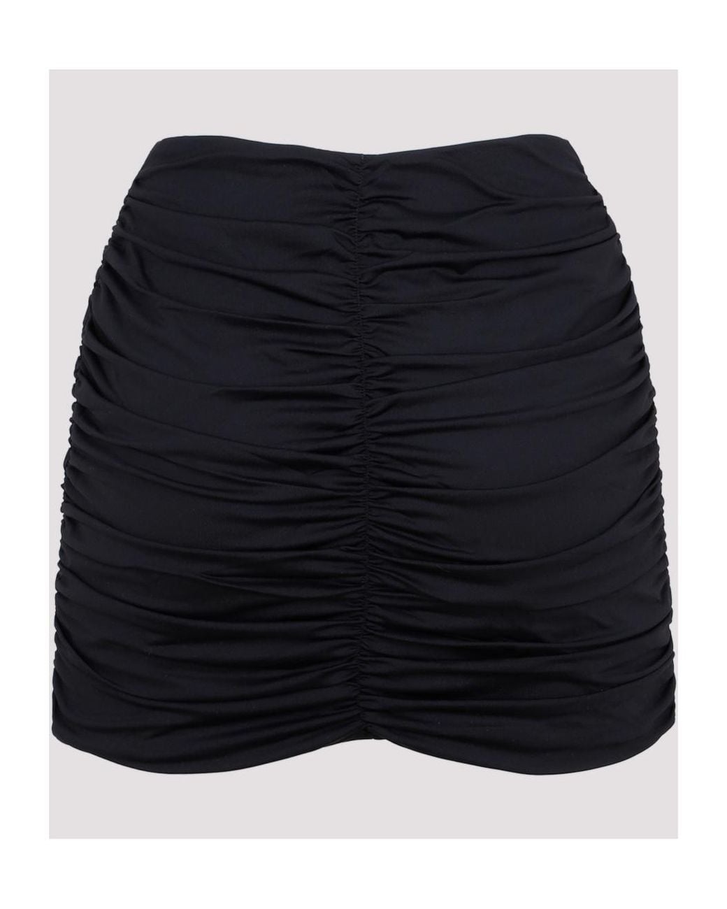LaRevêche Blue Lillibet Floral-Appliqué Gathered Miniskirt