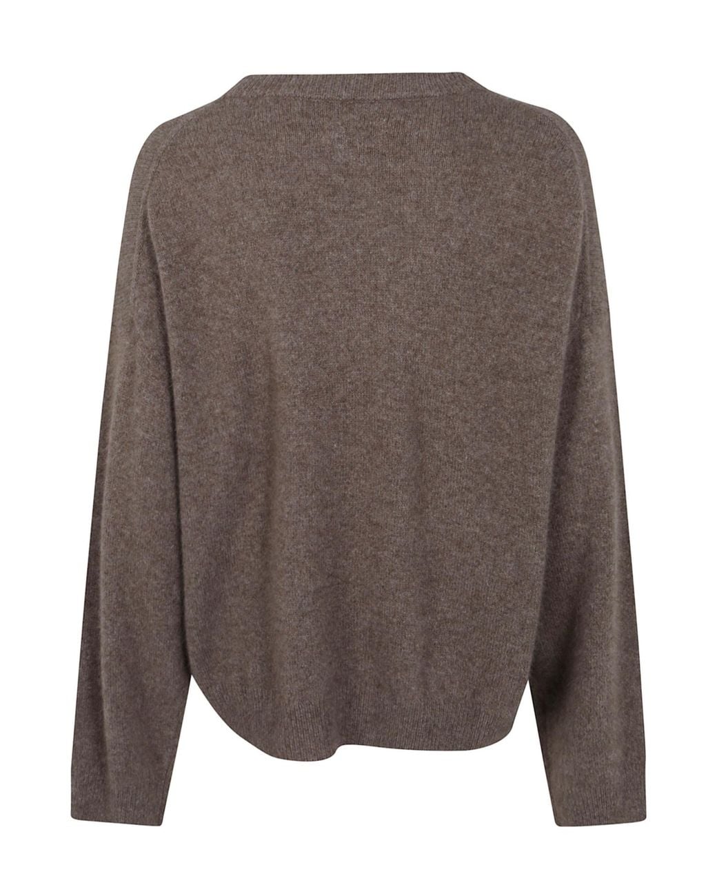 Loulou de Saison Brown Ribbed Crew Neck Sweater