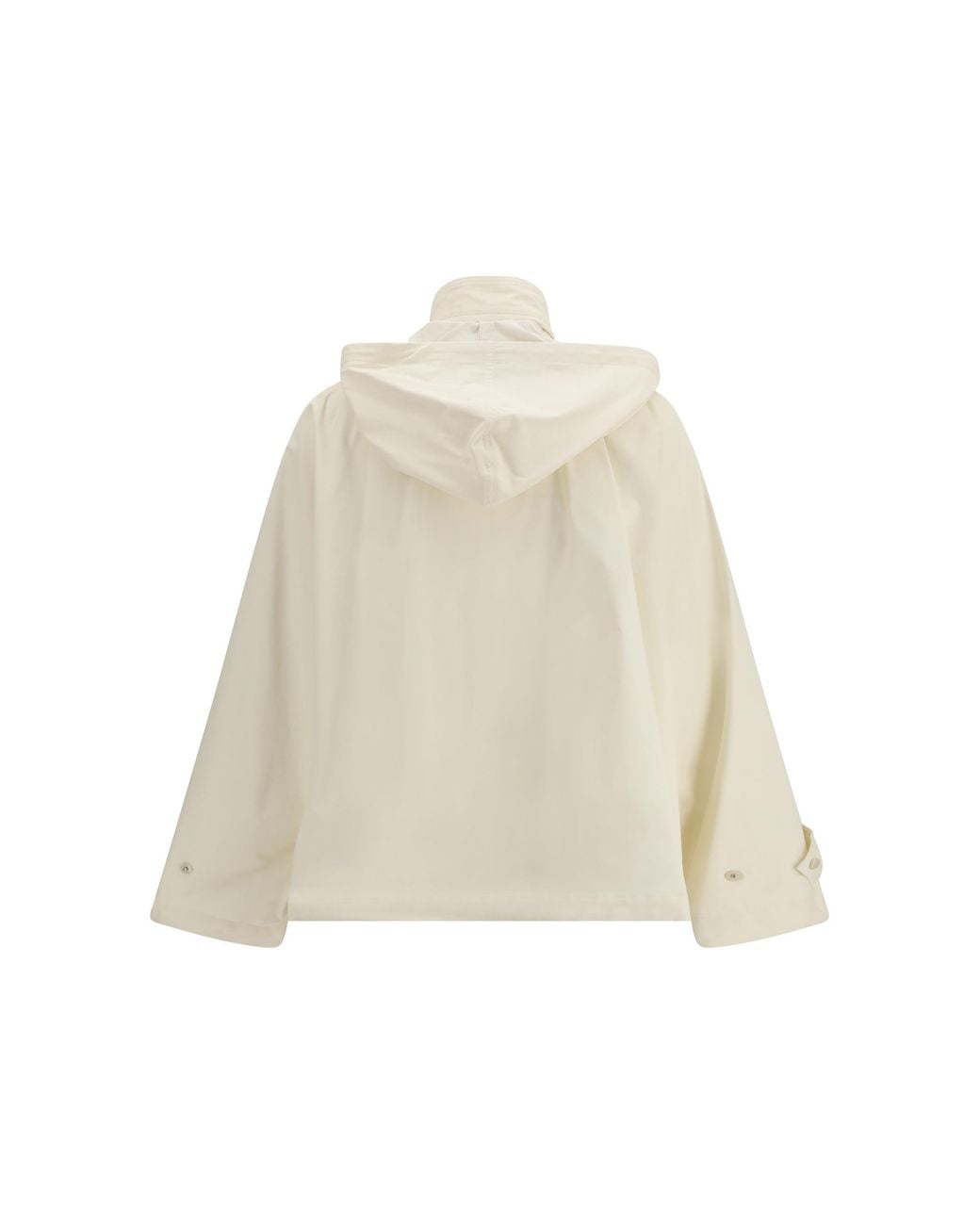 Fabiana Filippi Natural Hooded A-Line Waterproof Coat