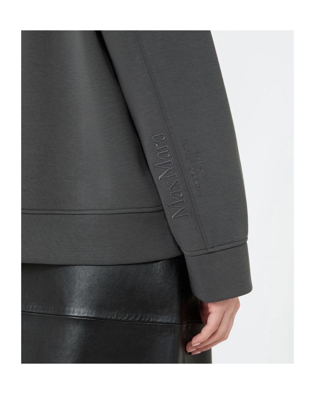 Max Mara Gray Buona Relaxed Hoodie