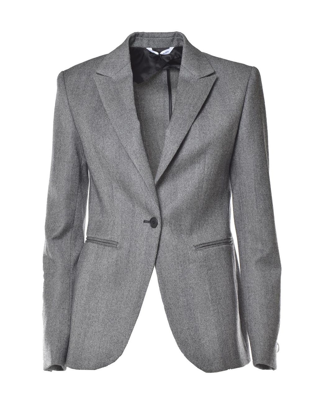 Tonello Gray Single-Breasted Blazer
